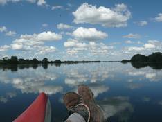 Der friedliche Okavango Fluß